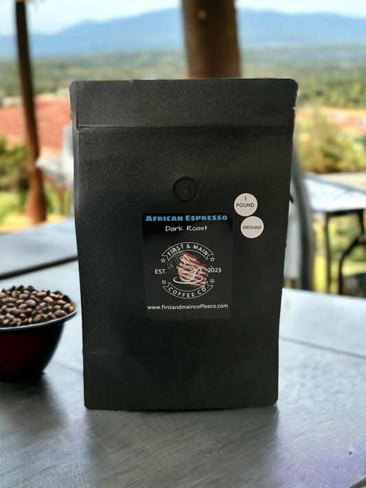 African Espresso - Dark Roast Coffee - First & Main Coffee Co.