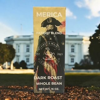 Merica - Patriot Blend - Dark Roast Coffee - First & Main Coffee Co.