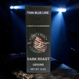 Thin Blue Line - Dark Roast Coffee - First & Main Coffee Co.