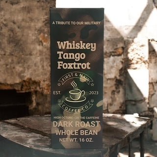 Whiskey Tango Foxtrot - Dark Roast Coffee - First & Main Coffee Co.